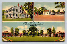 Del Haven White House Cottages Rt 1 Berwyn Maryland MD Roadside America Postcard picture