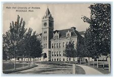 c1910 Main Hall University Exterior Building Missoula Montana Vintage Postcard picture