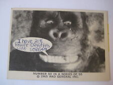 vtg 1965 King Kong RKO Donruss TRADING CARD movie gum B&W photo set film toy 50 picture