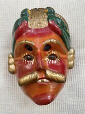 Antique Hand Carved Vaquero Traditional Dance Mask from Guatemala picture