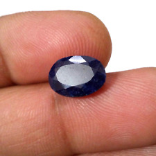 100% Natural Beautiful Blue Sapphire Faceted Oval Shape 5.20 Crt Loose Gemstone picture