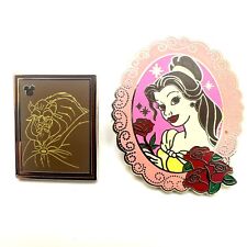 Beauty And The Best Pin Lot Of 2 Disney Trading Chalk Sketch wDw Princess Belle  picture