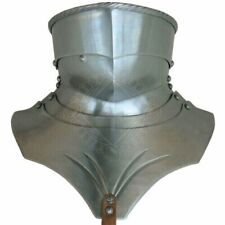 Medieval Larp Gothic steel Armor Suit Gorget Bevor with double falling lame picture