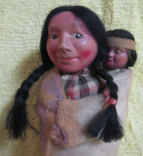 Pretty, Pristine, Antique, Skookum Native American With Child picture