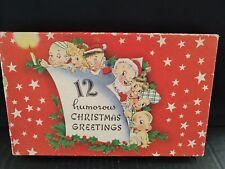 Vtg Christmas Cards Adult Humor Lot Of 8 Cards picture