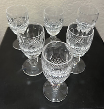 SET OF 6 NEW WATERFORD CRYSTAL COLLEEN SHORT STEM SHERRY GLASSES 4 1/4