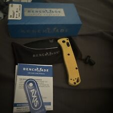 BENCHMADE 535 Bugout CPM-S30V  Black Blade Yellow Handle picture