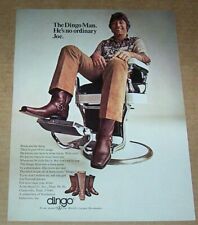 1971 print ad page - sexy JOE NAMATH football Acme Dingo Boots old Advertising picture