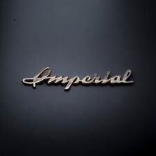1939 Chrysler Imperial Emblem Badge Script Chrome Plated Original 4-5/8