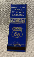 Vintage Matchbook Cover Tovrea’s Station And Cafe Waukee, Iowa Cc183 picture