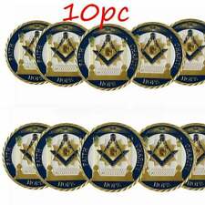 10x Masonic Freemasonry Tokens Masonic Hope Faith Charity Challenge Coin Collect picture