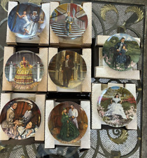 SET OF 9 KNOWLES GONE WITH THE WIND LIMITED EDITION 4TH ISSUE PLATES  **NEW** picture
