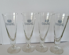 Set 4 Olympia Beer Pilsner Glasses Blue Logo - Bar, Breweriana Washington State picture