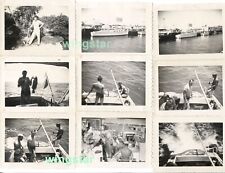 Lot 9 1958 Vaca Key Marathon Florida Fishing Charter Boat Sign Fish Men Steffney picture