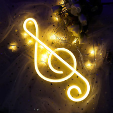 Music Note Neon Lights Warm White Neon Signs LED Neon Lights Personalized Led Ne picture