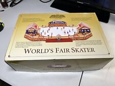 Mr. Christmas Gold Label Collection Worlds Fair Skating Rink Ice Skating Working picture