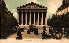 Catholic Church of Sainte Marie Madeleine in Paris France Built 1842 Postcard picture