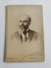 Vintage Cabinet Card Man in Suit w/ Beard by Fredricks in New York, New York picture