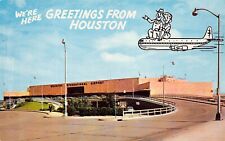 Houston International George Bush Airport Texas Aviation Vtg Postcard C57 picture