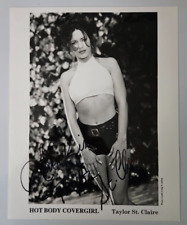 Taylor St. Claire HOT BODY COVERGIRL SIGNED AUTOGRAPHED 8 x 10 PHOTO picture