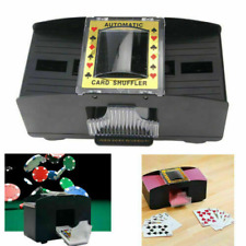Black 2 Deck Automatic Card Shuffler Poker Cards Shuffling Machine Casino USA picture