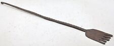 Antique Iron Very Long Hand Shaped Elephant Stick Original Hand Crafted Engraved picture