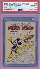 PSA 10 HAWAIIAN HOLIDAY MICKEY MOUSE 2023 KKW POSTER GRADED GEM MINT RARE TPHLC picture
