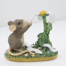 Charming Tails 87/395 You Love Me You Love Me Not Mouse Pulls Off Flower Petals picture