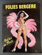 Vintage 1982 Program Folies Bergere Revue Paris, France Sexy Girl Cover Art picture