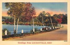 Loudonville OH Autumn Drive by the Mohican River~Home of Canoe Liveries 1946 picture