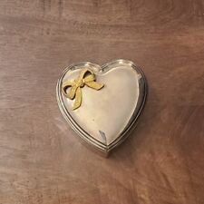 Heart Shaped Silver Plated Jewelry Box picture