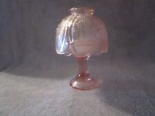 VINTAGE FAIRY LAMP INDIANA TIARA GLASS FLORAL TEALIGHT CANDLE HOLDER picture