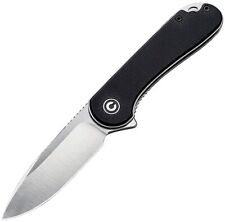 CIVIVI Elementum Liner Lock Knife Black G10 Handle Plain Chinese D2 Blade C907A picture