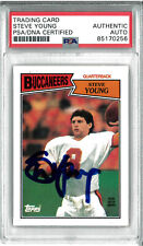 Steve Young Sined Auto Slabbed 1987 Topps Card PSA DNA Tampa Bay Buccaneers picture