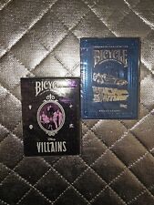 (2) Bicycle Purple Disney Villains & Back To The Future Playing Cards 🔥🔥🔥 picture