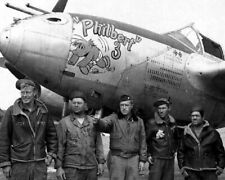Gun Crew with Lockheed P-38 Lightning “Philbert 3” WWII 8x10 Photo 523b picture