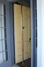 Vintage Brass/wood 8 Ft. tension rod/pole 1970s picture