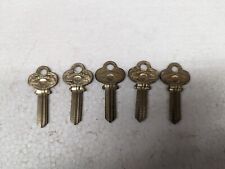 Lot of 5 Vintage Independent Lock Co/ILCO CO-3 Key Blanks, 5-Pin, Uncut USA picture