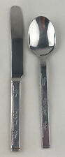 Moss Brothers Stainless Western Line Running Horses Flatware 2 Pc Spoon Knife picture