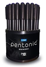 Linc Pentonic 0.7mm Blue Ball Point Pen Tumbler Pack Black Body Pack of 50 Pens picture