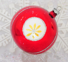 Large Vintage Red Glass Christmas Ornament picture