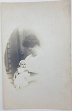 Antique Real Photo Postcard RPPC Woman and Baby picture