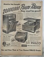 1948 full page newspaper ad for Philco Radio Phonos - models 1262, 1201, 1253 picture