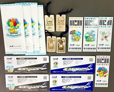 ANA Pokemon Jet BOARDING PASS Stickers tickets Pikachu Jet Eevee Jet JAPAN NM x4 picture