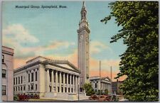 Municipal Group Springfield Massachusetts Postcard D703 picture