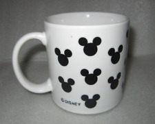 WALT DISNEY MICKEY MOUSE SILHOUETEE MOUSE HEAD COFFEE MUG CUP WHITE 10oz picture
