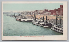 Postcard 1902 Monongahela Wharves River Boats Bridge Pittsburgh Pennsylvania picture
