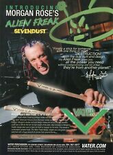2003 Print Ad of Vater Drumsticks Alien Freak Morgan Rose of Sevendust picture