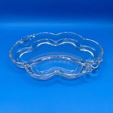 Duncan Miller Relish Dish -vintage, art deco, divided, glass, clear, cloud, whim picture