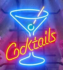 Cocktails Metal Frame Neon Sign 42CM32CM Real Glass Neon Sign Light for Beer ... picture